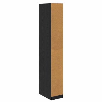 ARDEBO.de - Kleiderschrank mit Regal Schwarz Eichen-Optik 50 x 30 x 200 cm