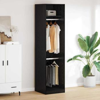 ARDEBO.de - Kleiderschrank Schwarze Eiche 50 x 50 x 200 cm Holzwerkstoff