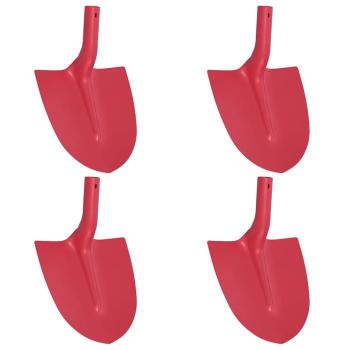 Schaufelkopf 4 pcs Rot 39,5 x 27,5 cm Pulverbeschichteter Stahl