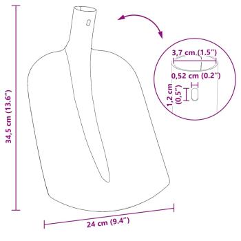 Schaufelkopf 4 pcs Schwarz 34,5 x 24 cm