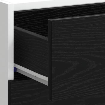 Küchenunterschrank Riga Schwarz Eichen-Optik 40 x 46 x 81.5 cm