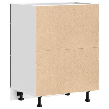 Küchenunterschrank Riga Schwarz Eichen-Optik 60 x 46 x 81,5 cm