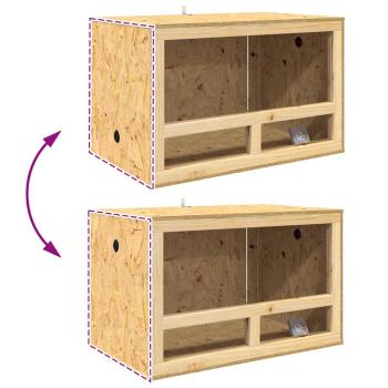 Terrarium Braun 80 x 50 x 50 cm OSB