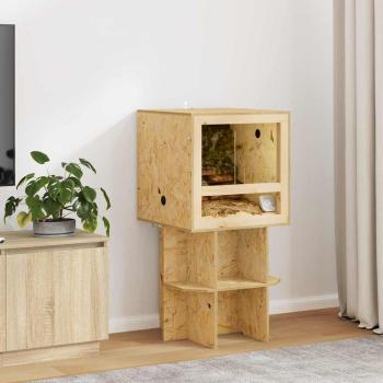 ARDEBO.de - Terrarium Braun 50 x 50 x 50 cm OSB