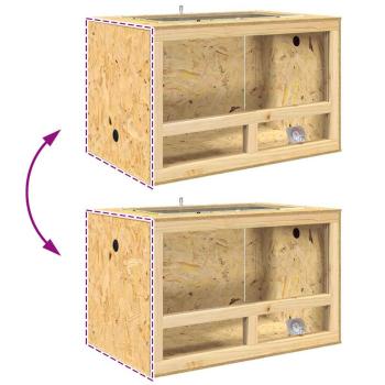 Terrarium Braun 50 x 80 x 50 cm OSB