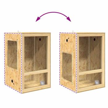 Terrarium Braun 50 x 50 x 80 cm OSB