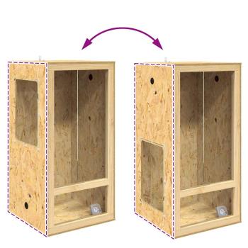 Terrarium Braun 50 x 50 x 100 cm OSB