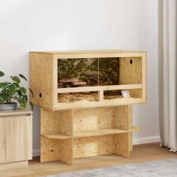 ARDEBO.de - Terrarienbasis Braun 100 x 50 x 50 cm OSB