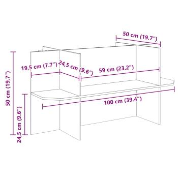 Terrarienbasis Braun 100 x 50 x 50 cm OSB