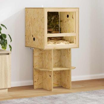 ARDEBO.de - Terrarienbasis Braun 50 x 50 x 50 cm OSB