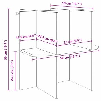 Terrarienbasis Braun 50 x 50 x 50 cm OSB