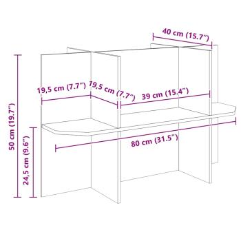 Terrarienbasis mit Regal Braun 80 x 40 x 50 cm OSB