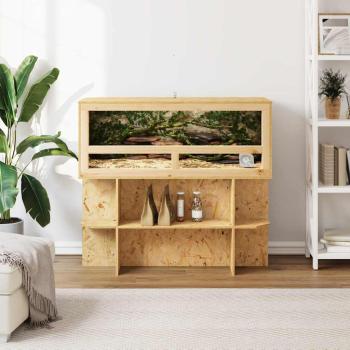 Terrarienbasis mit Regal Braun 100 x 40 x 50 cm OSB