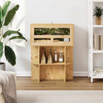 Terrarienbasis mit Regal Braun 60 x 30 x 50 cm OSB