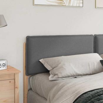 Gepolstertes Kopfteil Natürlich und Hellgrau 180 cm