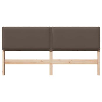 Gepolstertes Kopfteil Natürlich und Hellgrau 180 cm