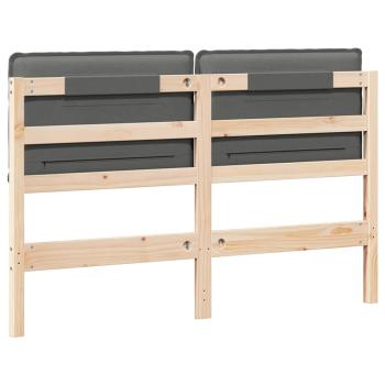 Gepolstertes Kopfteil Natürlich und Hellgrau 160 cm