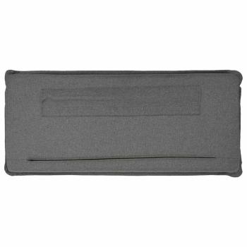 ARDEBO.de - Gepolstertes Kopfteil mit Kopfteil Weiß und Hellgrau 135 cm