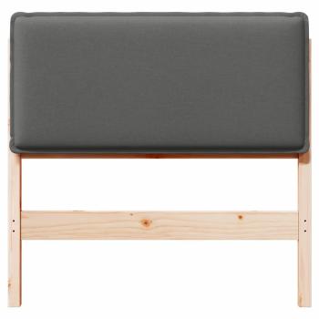 Gepolstertes Kopfteil mit Kopfteil Natürlich und Hellgrau 75 cm