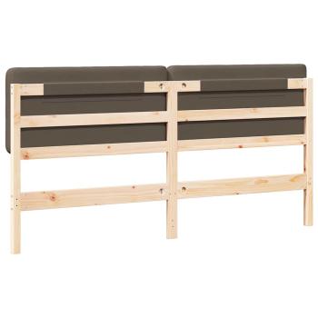 Gepolstertes Kopfteil mit Kopfteil Braun und Taupe 200 cm