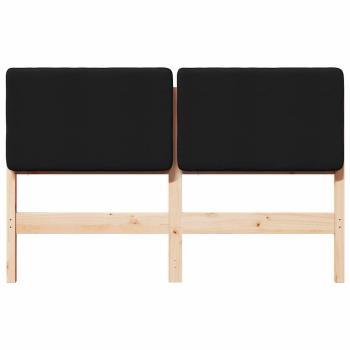 Gepolstertes Kopfteil mit Kopfteil Braun und Schwarz 140 cm