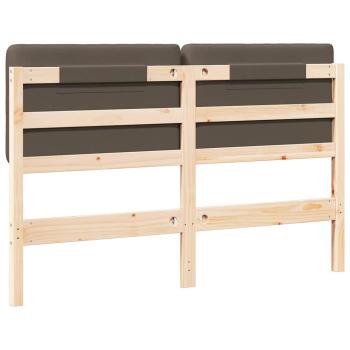 Gepolstertes Kopfteil mit Kopfteil Braun und Taupe 135 cm