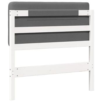 Gepolstertes Kopfteil mit Kopfteil Weiß und Hellgrau 100 cm