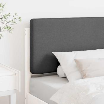 Gepolstertes Kopfteil mit Kopfteil Weiß und Hellgrau 80 cm