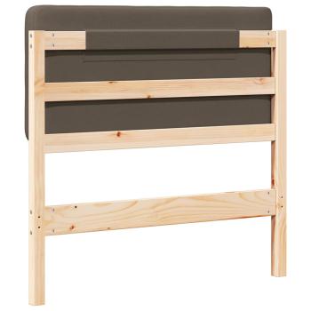 Gepolstertes Kopfteil mit Kopfteil Braun und Taupe 75 cm