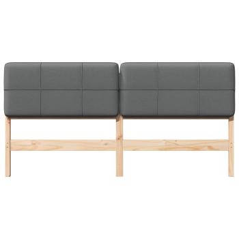 Gepolstertes Kopfteil mit Kopfteil Braun und Hellgrau 200 cm