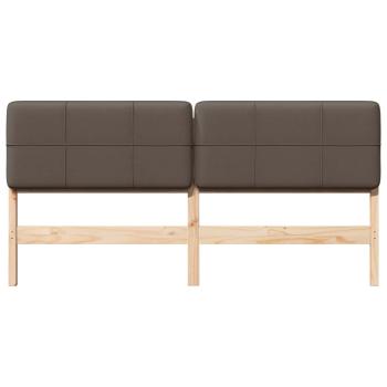 Gepolstertes Kopfteil mit Kopfteil Braun und Taupe 200 cm