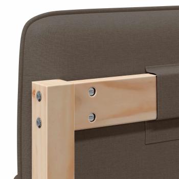 Gepolstertes Kopfteil mit Kopfteil Braun und Taupe 200 cm