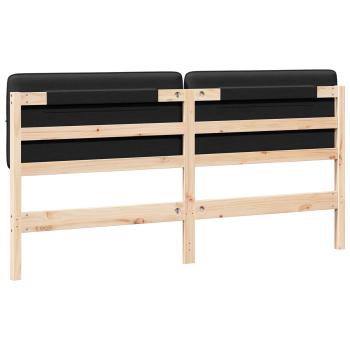 Gepolstertes Kopfteil mit Kopfteil Braun und Schwarz 180 cm