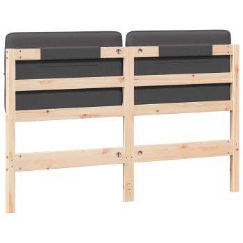 ARDEBO.de - Gepolstertes Kopfteil mit Kopfteil Braun und Dunkelgrau 160 cm