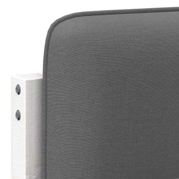 Gepolstertes Kopfteil mit Kopfteil Weiß und Hellgrau 140 cm