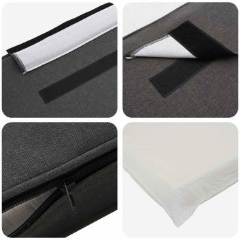 Gepolstertes Kopfteil mit Kopfteil Braun und Dunkelgrau 135 cm