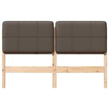 Gepolstertes Kopfteil mit Kopfteil Braun und Taupe 135 cm