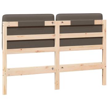 Gepolstertes Kopfteil mit Kopfteil Braun und Taupe 135 cm