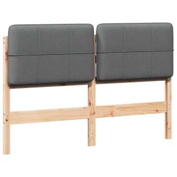 Gepolstertes Kopfteil mit Kopfteil Braun und Hellgrau 120 cm