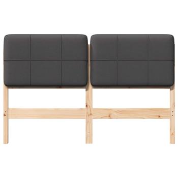 Gepolstertes Kopfteil mit Kopfteil Braun und Dunkelgrau 120 cm