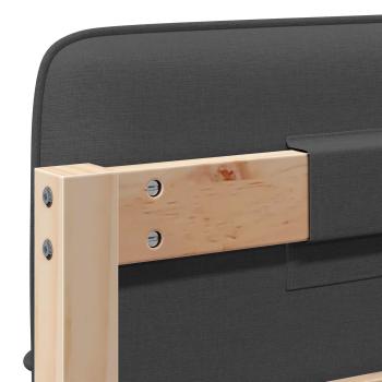 Gepolstertes Kopfteil mit Kopfteil Braun und Dunkelgrau 100 cm