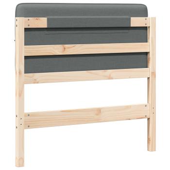 Gepolstertes Kopfteil mit Kopfteil Braun und Hellgrau 90 cm