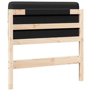 Gepolstertes Kopfteil mit Kopfteil Braun und Schwarz 75 cm