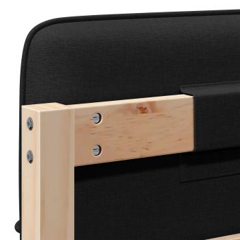 Gepolstertes Kopfteil mit Kopfteil Braun und Schwarz 75 cm