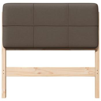 Gepolstertes Kopfteil mit Kopfteil Braun und Taupe 75 cm