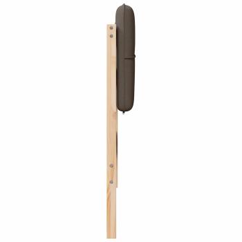 Gepolstertes Kopfteil mit Kopfteil Braun und Taupe 75 cm