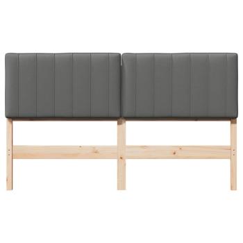 Gepolstertes Kopfteil mit Kopfteil Braun und Hellgrau 160 cm