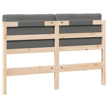 Gepolstertes Kopfteil mit Kopfteil Braun und Hellgrau 160 cm