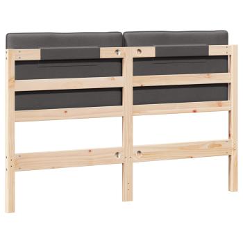 Gepolstertes Kopfteil mit Kopfteil Braun und Dunkelgrau 160 cm