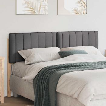 ARDEBO.de - Gepolstertes Kopfteil mit Kopfteil Braun und Dunkelgrau 150 cm